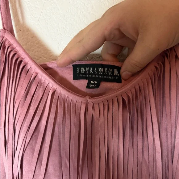 Idyllwind Pink Fringe Camisole - Picture 3 of 4